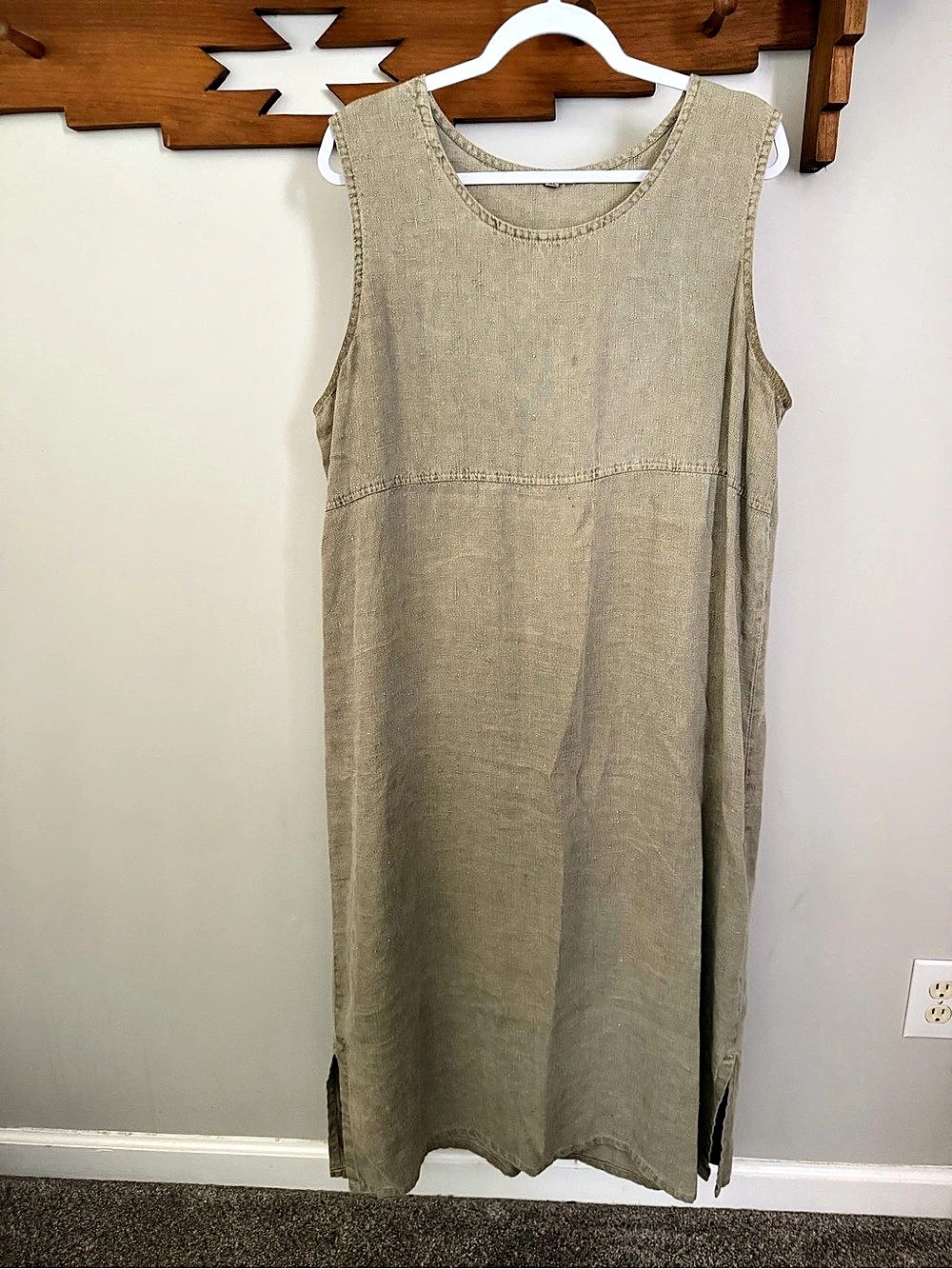 Sleeveless Maxi Dress in Beige